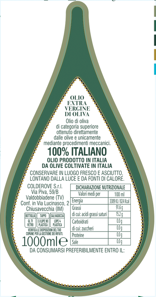 Olio Extra Vergine di Oliva 100% italiano classico